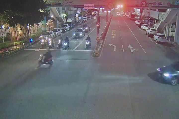 台中市北區北屯路/健行路口(右側車流往崇德路)