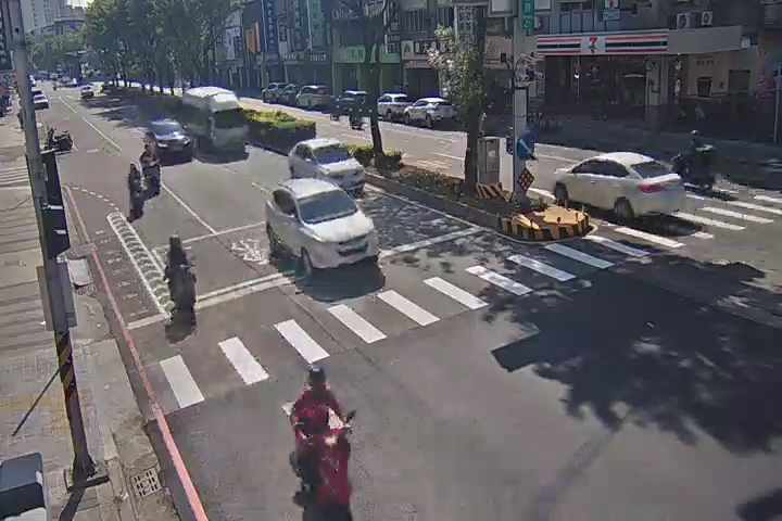 台中市道路 [06251]中清路/經貿一路(右側車流往文心路),Zhongqing Rd./Jingmao 1st Rd. (Right side Traffic flow to Wenxin Rd.) 氣溫25.9℃