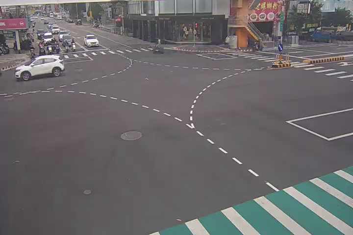 台中市北區健行路/崇德路(右側車流往北屯路)